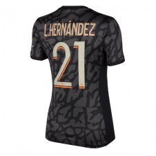 Paris Saint-Germain Lucas Hernandez #21 Tredjedrakt Kvinner 2023-24 Kortermet